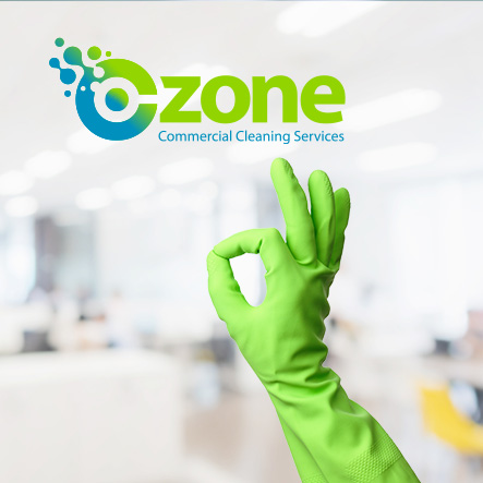 CUBE Design rebrand of Ozone Commercial Cleaning Company