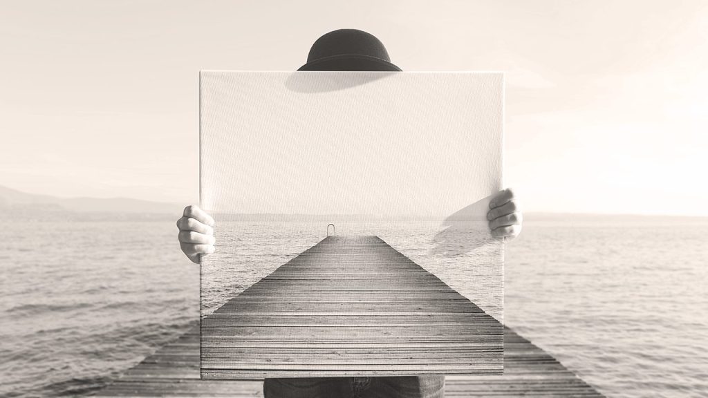 Perception, Magritte canvas, from perception to belief, CUBE Design