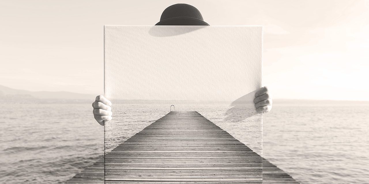 Perception, Magritte canvas, from perception to belief, CUBE Design