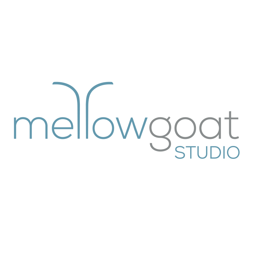 Mellowgoat Logo mellowgoat textile design studio logo design